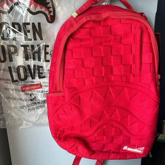 Sprayground Vibrant Red Backpack - Picture 2 of 16